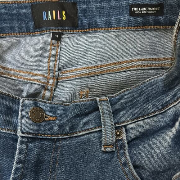 Rails Larchmont Skinny Jean - Baltic Blue Size 31 - Picture 7 of 7